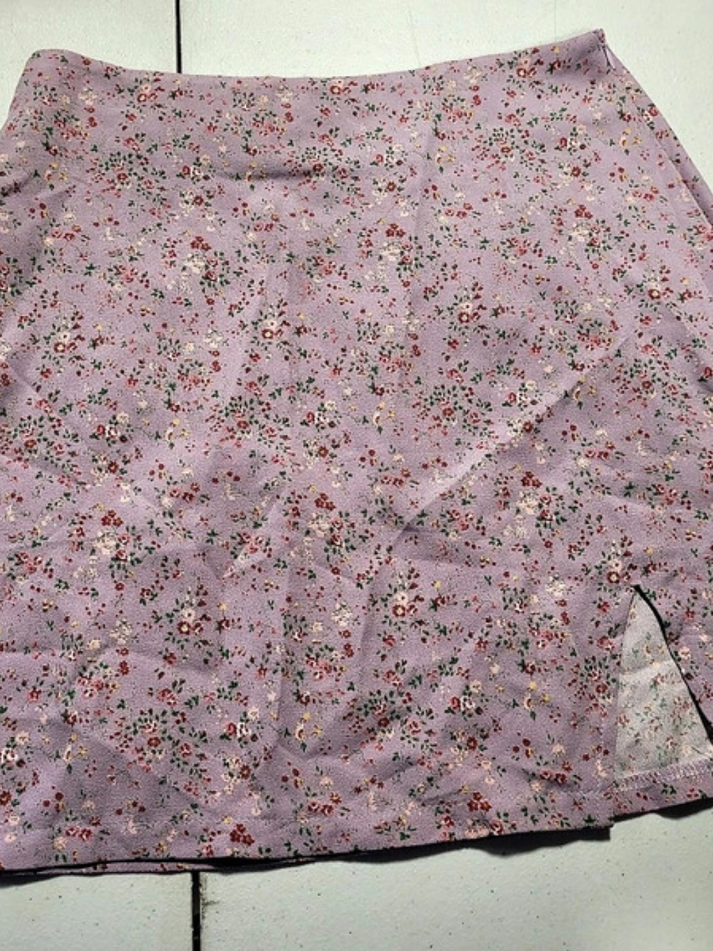 SHEIN Floral Mini Skirt Pink XS Like New